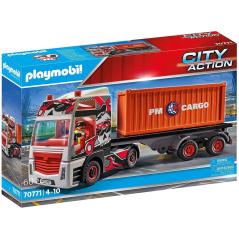 Playmobil camion con remolque - Imagen 1