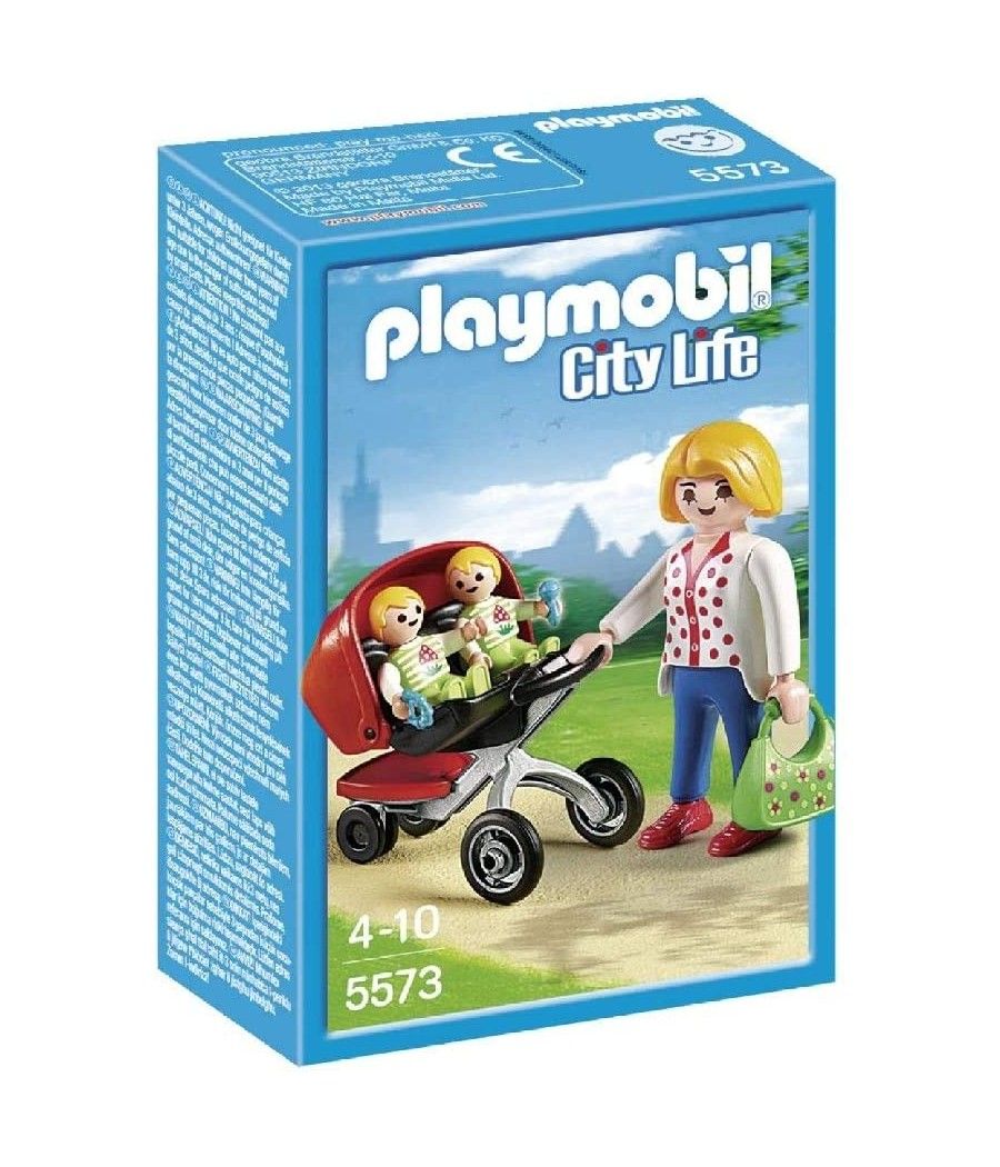 Playmobil mama con carrito de gemelos - Imagen 1