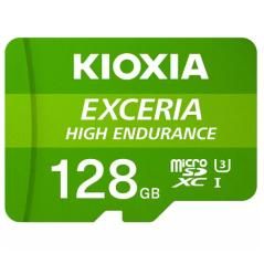Tarjeta memoria micro secure digital sd kioxia 128gb exceria high endurance uhs - i c10 r98 con adaptador - Imagen 1