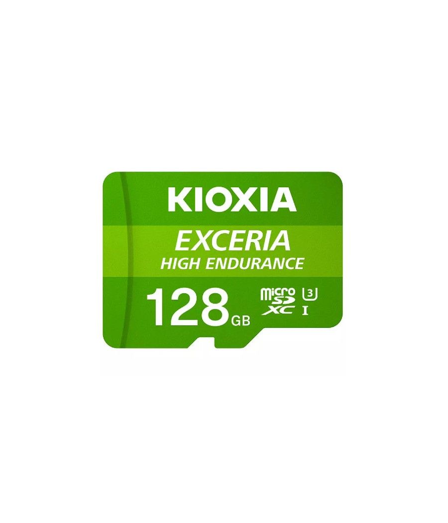 Tarjeta memoria micro secure digital sd kioxia 128gb exceria high endurance uhs - i c10 r98 con adaptador - Imagen 1