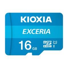Tarjeta memoria micro secure digital sd kioxia 16gb exceria uhs - i c10 r100 con adaptador - Imagen 1
