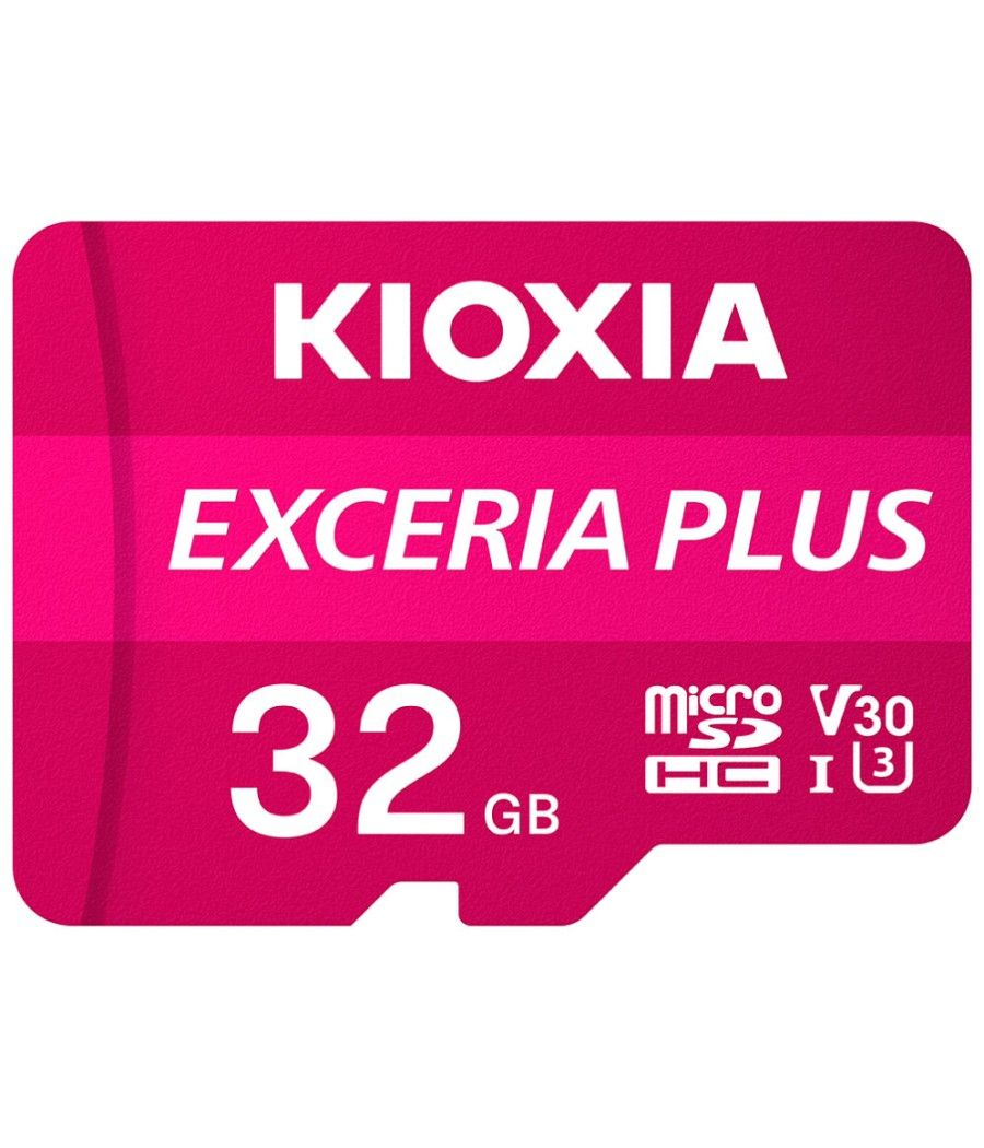 Tarjeta memoria micro secure digital sd kioxia 32gb exceria plus uhs - i c10 r98 con adaptador - Imagen 1
