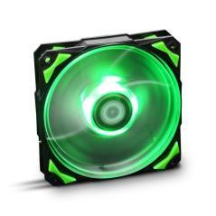 Ventilador caja nox hummer h - fan led 120mm negro led verde - Imagen 1