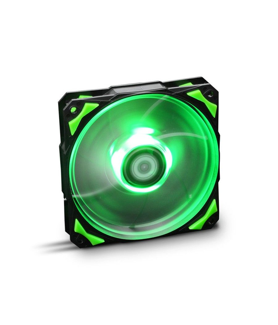 Ventilador caja nox hummer h - fan led 120mm negro led verde - Imagen 1