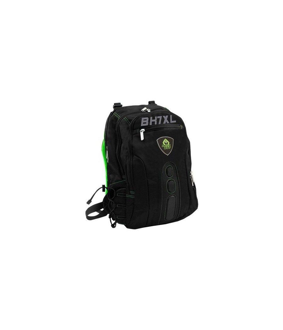 Mochila keep out bk7 xl gaming verde asas y respaldo acolchados  - base antiarañazos - Imagen 1