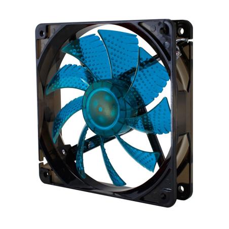 Ventilador caja nox cool fan led 120mm negro led azul - Imagen 1