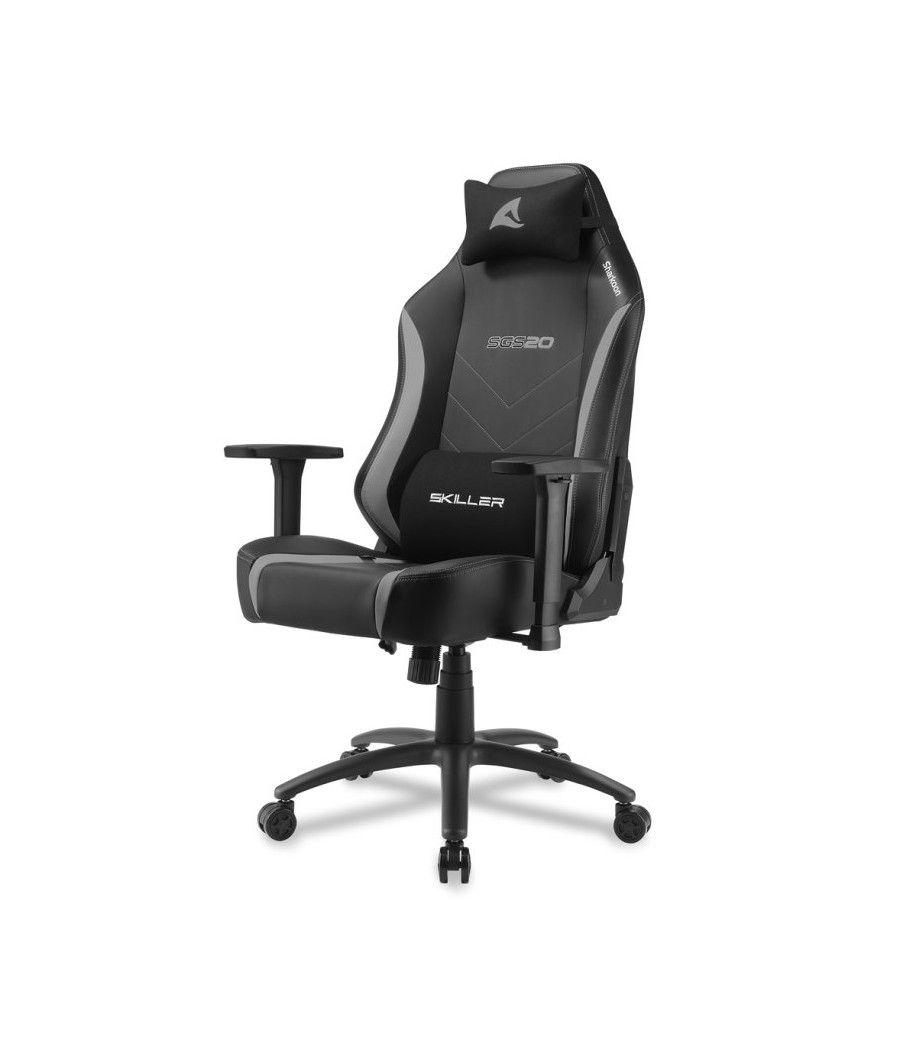 Silla gaming sharkoon sgs20 negro - gris - Imagen 1