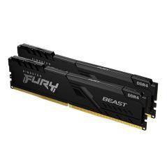 Memoria ddr4 32gb 2x16gb kingston - 3200mhz - pc4 - 25600 - fury beast - negro - Imagen 1