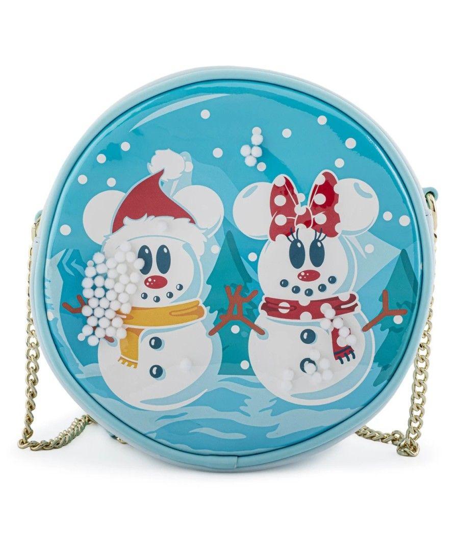 Bolso loungefly disney minnie y mickey muñecos de nieve - Imagen 1