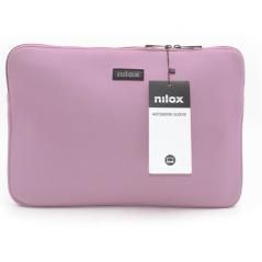 Funda nilox para portatil 13.3pulgadas rosa - Imagen 1