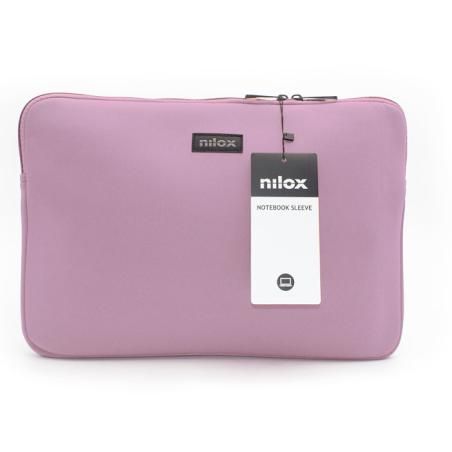 Funda nilox para portatil 14.1pulgadas rosa - Imagen 1