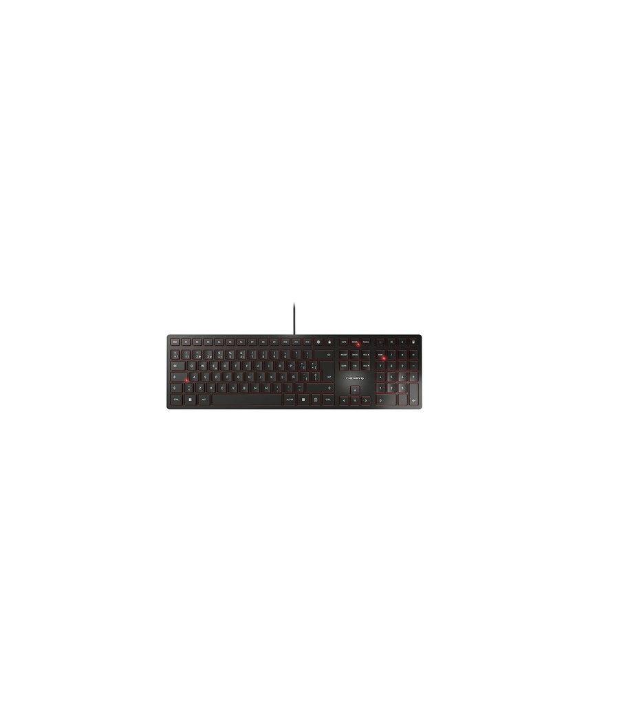 Teclado cherry kc 6000 slim ultraplano negro - Imagen 1