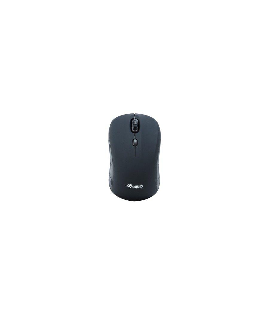 Mouse raton mini equip life optico 4 botones scroll negro wireless inalambrico 1600dpi - Imagen 1
