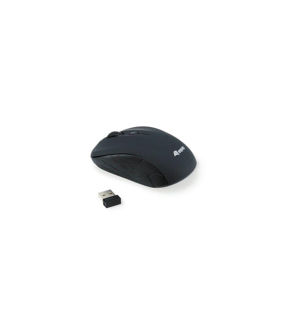 Mouse raton mini equip life optico 4 botones scroll negro wireless inalambrico 1600dpi - Imagen 4