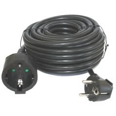Cable prolongador de corriente silver electrics 2m -  3x 1.5mm -  250v -  16a -  3.500w negro - Imagen 1
