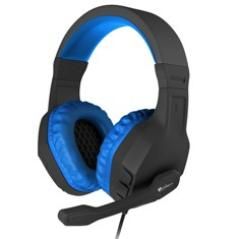 Auriculares con microfono genesis argon 200 gaming azules mini jack 3.5mm x2 - Imagen 1