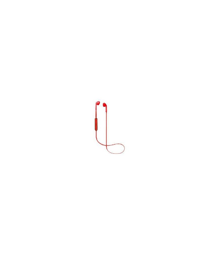 Auriculares bluetooth de boton nevir rojo - Imagen 1